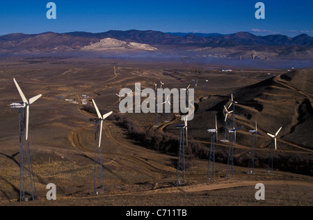 Windkraft in Tehachapi in Kalifornien, USA Stockfoto