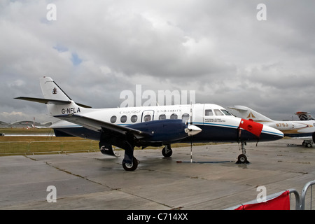 British Aerospace BAe Jetstream 31 G-NFLA Cranfield University auf der Farnborough International Airshow Stockfoto