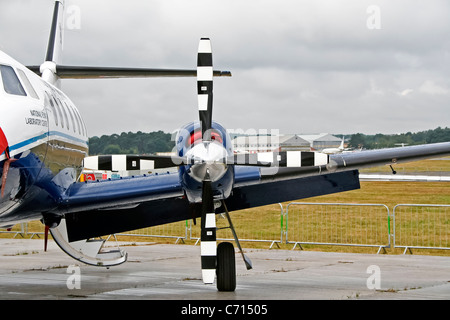 British Aerospace BAe Jetstream 31 G-NFLA Cranfield University auf der Farnborough International Airshow Stockfoto