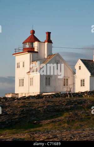 Tungenes Leuchtturm in der Nähe von Stavanger, Norwegen Stockfoto