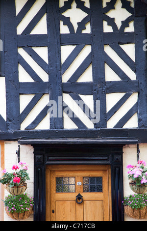 Halbe Fachwerkhaus Gebäude auf Dinham Ludlow Shropshire England Stockfoto