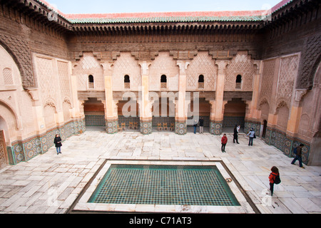 Die Ali Ben Youssef Madrassa in Marrakesch, Marokko Stockfoto