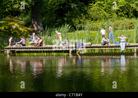 Japanischer Garten in Breslau Stockfoto