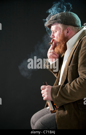 Porträt eines Mannes als Rough around the Edges Charakter. Stockfoto