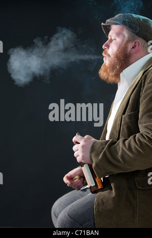 Porträt eines Mannes als Rough around the Edges Charakter. Stockfoto