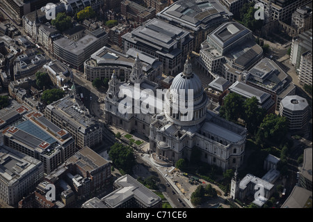 Luftaufnahme von St. Pauls Cathedral London Stockfoto