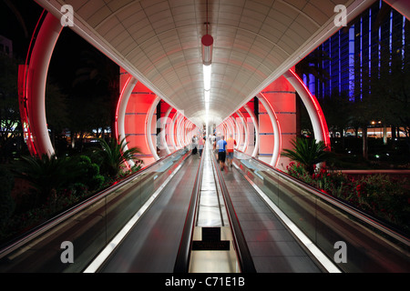 Vereinigte Staaten von Amerika, Nevada, Las Vegas, die Fahrsteig Balleys Hotel and Casino, Las Vegas Boulevard Stockfoto