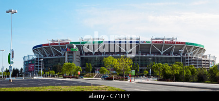 Einen Panoramablick über FedEx Field Stadium, Heimstadion der Washington Redskins NFL Football Team in Landover Maryland Stockfoto