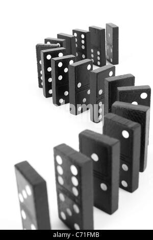 Kurve Linie domino Stockfoto