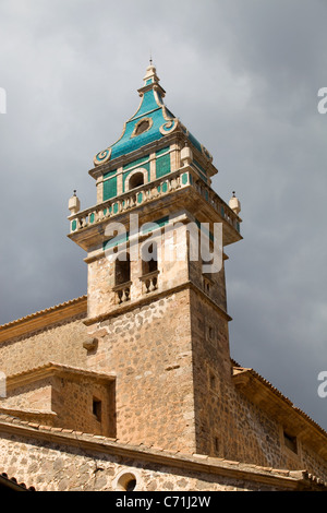 Detail der Kirche von Valldemossa in Insel Mallorca, Spanien Stockfoto