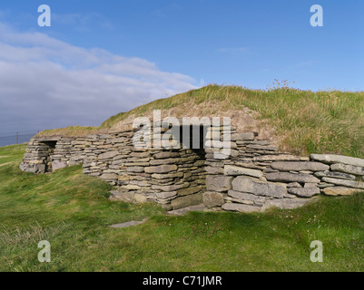 dh Knap von Howar PAPA WESTRAY ORKNEY zwei Bronzezeit Haus neolithische Häuser Dorf Ruinen uk Siedlung Inseln Siedlungen Stockfoto