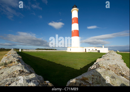 Tarbat Ness Leuchtturm, Easter Ross, Schottland Stockfoto