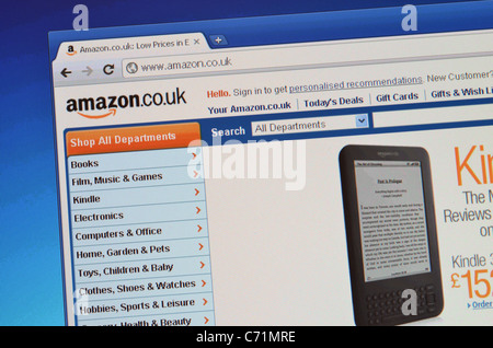 Amazon-UK-website Stockfoto