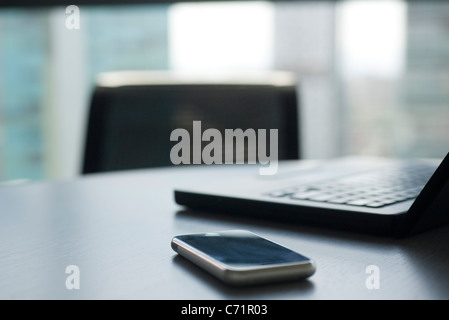 Handy und Laptop-computer Stockfoto