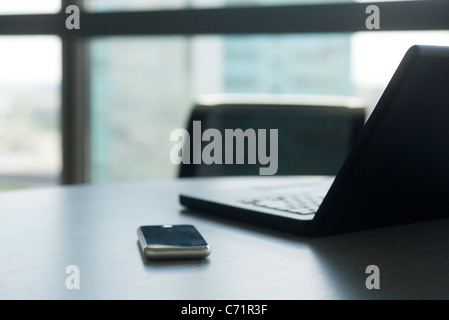 Handy und Laptop-computer Stockfoto