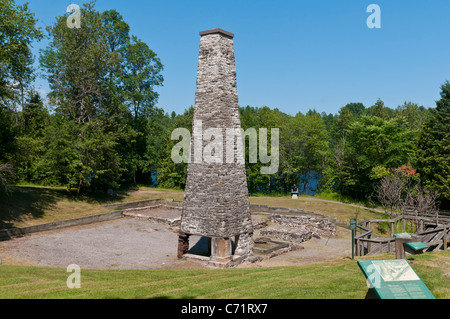 Schmiedet du Saint-Maurice National Historic Site of Canada mit Sitz in Region Mauricie Provinz Quebec Stockfoto