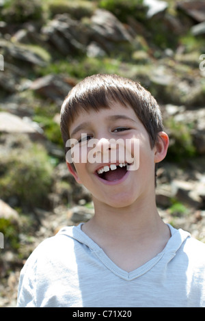 Junge, lachen, Porträt Stockfoto