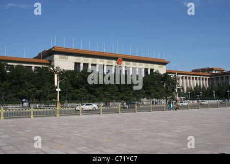 Aula des Menschen (Gebäude der Nationalversammlung), Platz des himmlischen Friedens, Peking, China. Stockfoto