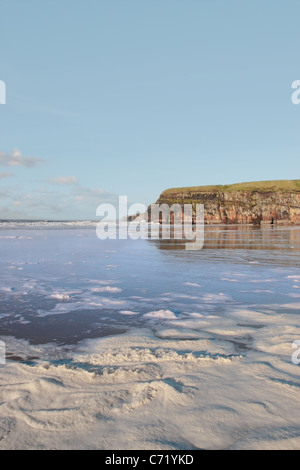 der Sturmwellen Ballybunion Strand Irland Stockfoto