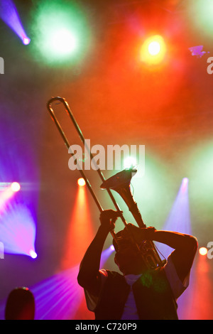 Montreal Jazz Festival, Musiker auf der Bühne Stockfoto