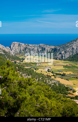 Agricultural farmland and countryside in summer, Turkey. Stockfoto