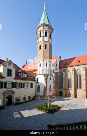 DEUTSCHORDENSMUNSTER KIRCHE AM DEUTSCHHOF, HEILBRONN, BADEN-WURTTTEMBERG, DEUTSCHLAND Stockfoto