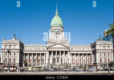 Argentinischen Nationalkongress, Plaza del Congreso, Buenos Aires, Argentinien Stockfoto