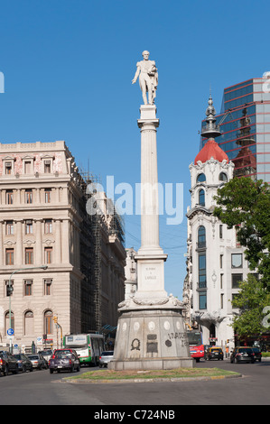 Plaza Lavalle, General Juan Lavalle Column, Buenos Aires, Argentinien Stockfoto