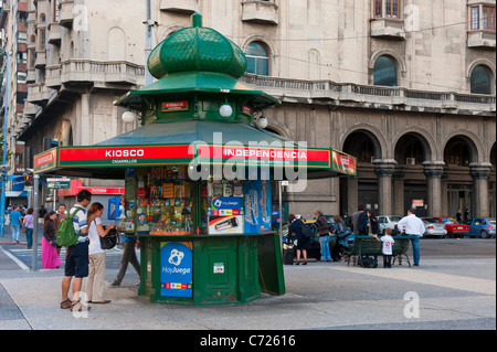 Plaza Independencia, Kiosk, Montevideo, Uruguay Stockfoto