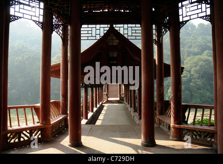 Haoshang Brücke, Dafo, Leshan, China Stockfoto