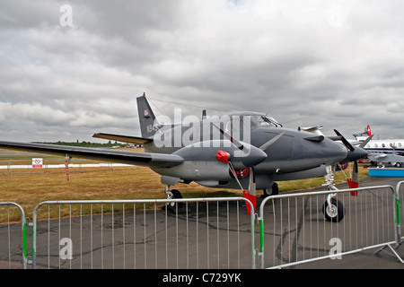 Buche U - 21H Ute (65-A90-1) - N94S auf der Farnborough International Airshow Beech King Air 90 gebaut als ein RU - 21H für die US-Armee Stockfoto