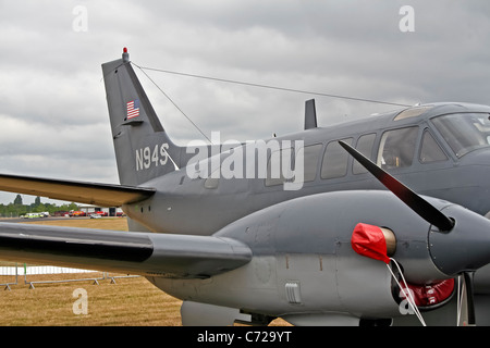 Buche U - 21H Ute (65-A90-1) - N94S auf der Farnborough International Airshow Beech King Air 90 gebaut als ein RU - 21H für die US-Armee Stockfoto