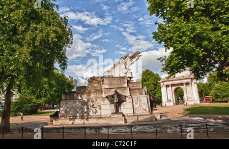 Skulptur im ersten Krieg würde Memorial, London, England Stockfoto