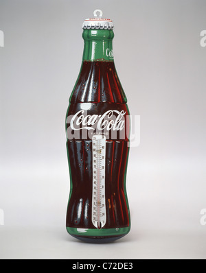 Klassische Coca-Cola Thermometer, Vereinigte Staaten von Amerika Stockfoto