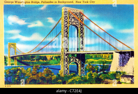 George Washington Bridge in New York City Stockfoto