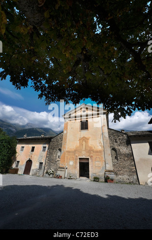 die mittelalterliche Abtei von Novalesa, Piemont, Italien Stockfoto