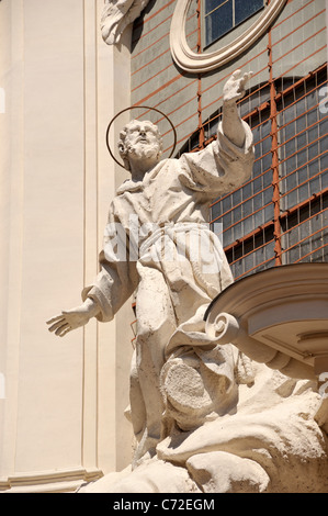 Italien, Rom, chiesa dell'Arciconfraternita delle sante stimmate di San Francesco, Statue des Heiligen Franziskus Stockfoto