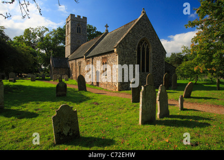 St Andrews Kirche am Kirby Bedon in Norfolk. Stockfoto