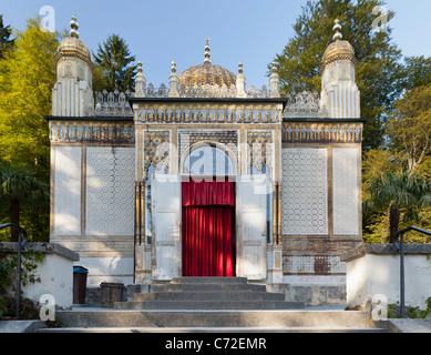 Maurische Kiosk am Schloss Linderhof, Bavaria, Germany, Europe Stockfoto