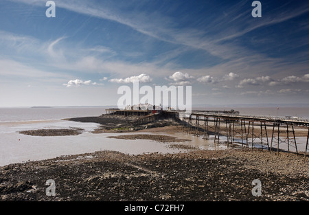 Birnbeck Pier, Weston-super-Mare, Somerset, England, Vereinigtes Königreich Stockfoto