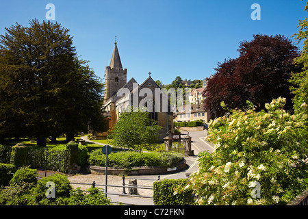 Pfarrkirche Heilige Dreifaltigkeit, Bradford on Avon, Wiltshire, England, UK Stockfoto