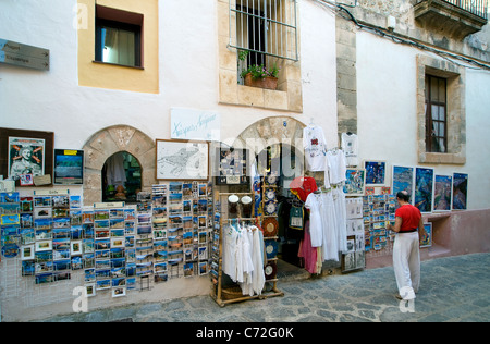 Kaufen Sie in Ibiza Stadt, Ibiza, Balearen, Spanien ein Stockfoto