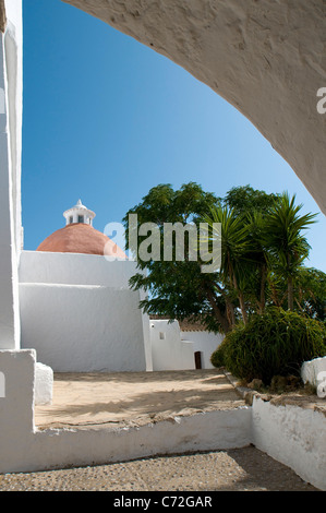 Kirche von Santa Eulalia, Ibiza, Balearen, Spanien Stockfoto