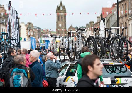 2011 Tour von Großbritannien Stufe eins in Peebles, Scottish Borders Stockfoto