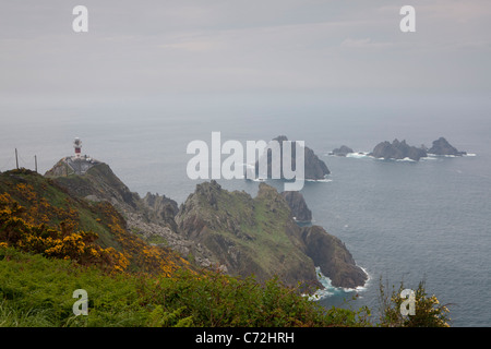 Leuchtturm von Kap Ortegal - Cabo Ortegal-, A Coruña, Galicien, Spanien Stockfoto