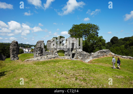 Newcastle Emlyn Burg (Castell Newydd Emlyn) Carmarthenshire, Wales, UK Stockfoto