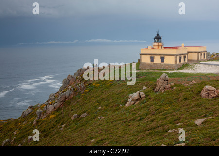 Leuchtturm von Cabo Prior, Ferrol, A Coruña, Galicien, Spanien Stockfoto