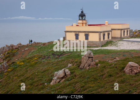 Leuchtturm von Cabo Prior, Ferrol, A Coruña, Galicien, Spanien Stockfoto