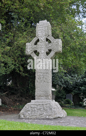 Keltische hohe Kreuz, Kells, Grafschaft Meath, Irland Stockfoto