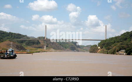 Gaillard Ausschneiden "oder" Corte Culebra, der engsten Stelle des Panama-Kanals Stockfoto